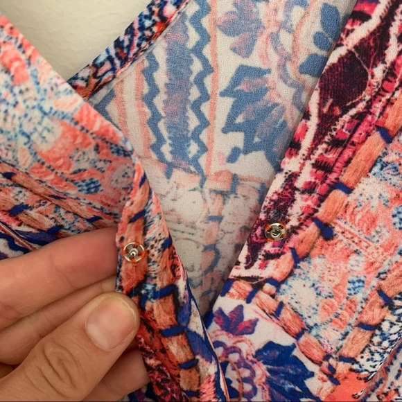 Heartloom X Revolve Lilah Paisley Printed Boho Romper Size Small - Picture 6 of 10